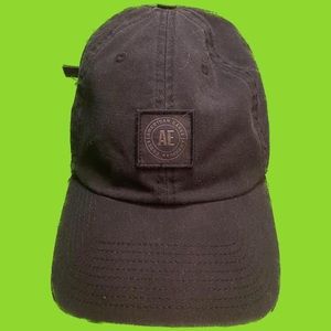 Vintage American Eagle Dad Hat black in black on black